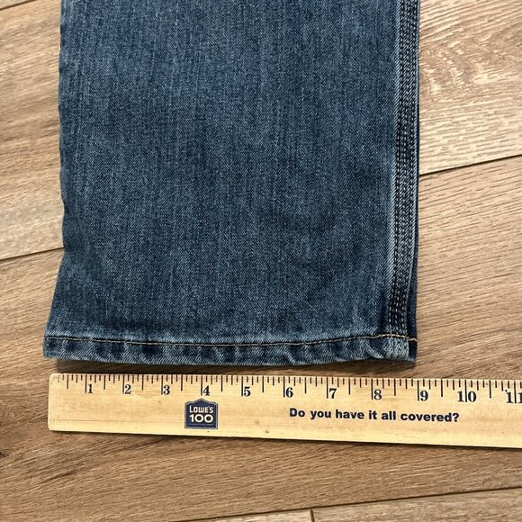 Men's Carhartt Relaxed Fit Denim Jeans 38x30 Blue Modern Work Casual 101483-980 - Picture 6 of 11